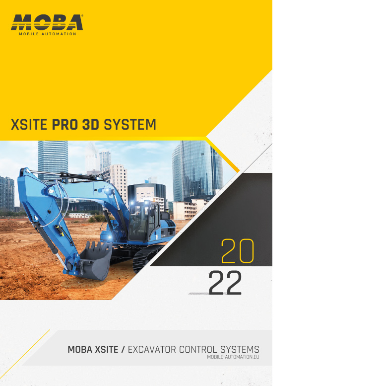 Xsite PRO Excavator control system