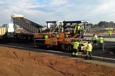 construction site CV-370 in Spain